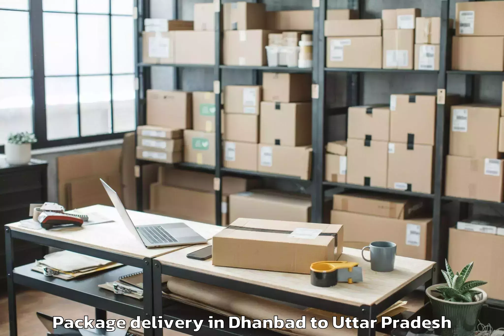 Reliable Dhanbad to Kaimganj Package Delivery